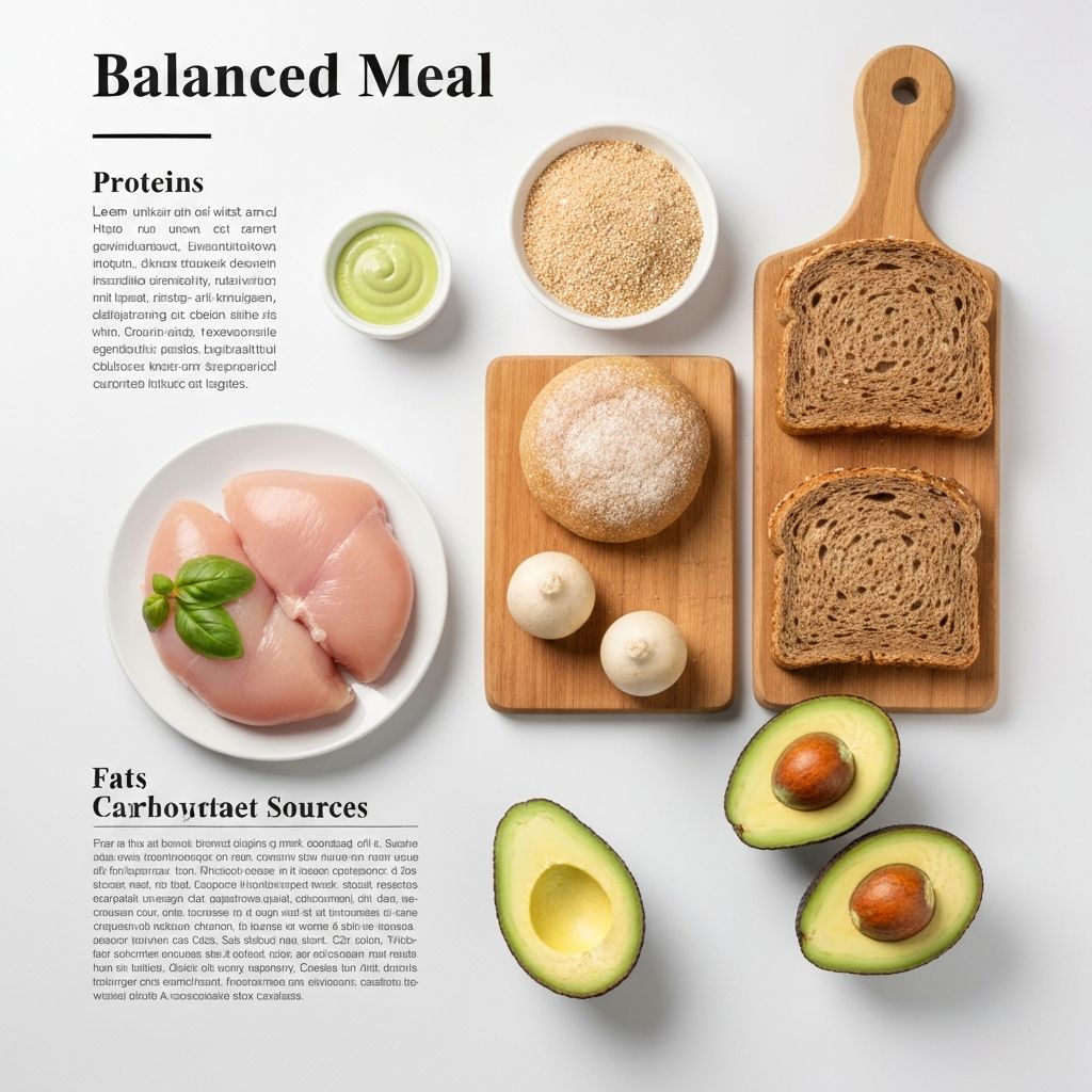 Macronutrient sources in food